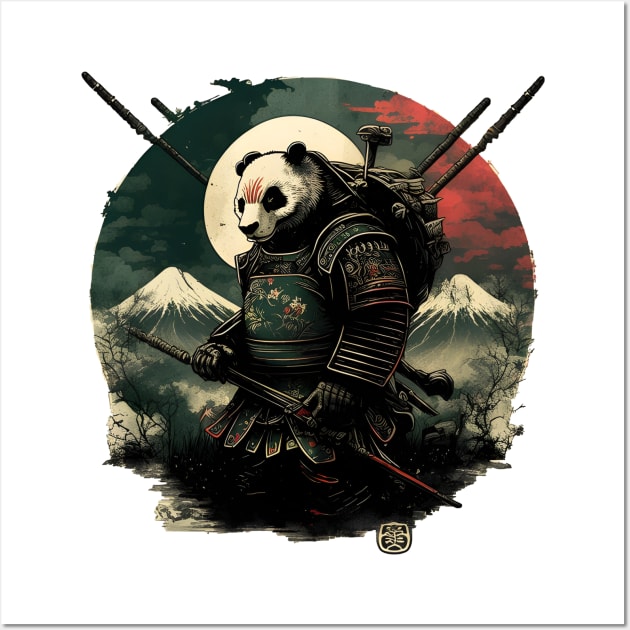 Japanese Panda Samurai Wall Art by Deartexclusive